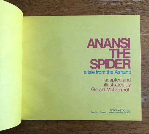 Anansi the Spider : A Tale from the Ashanti by Gerald McDermott 1993 Scholastic - Picture 5 of 11