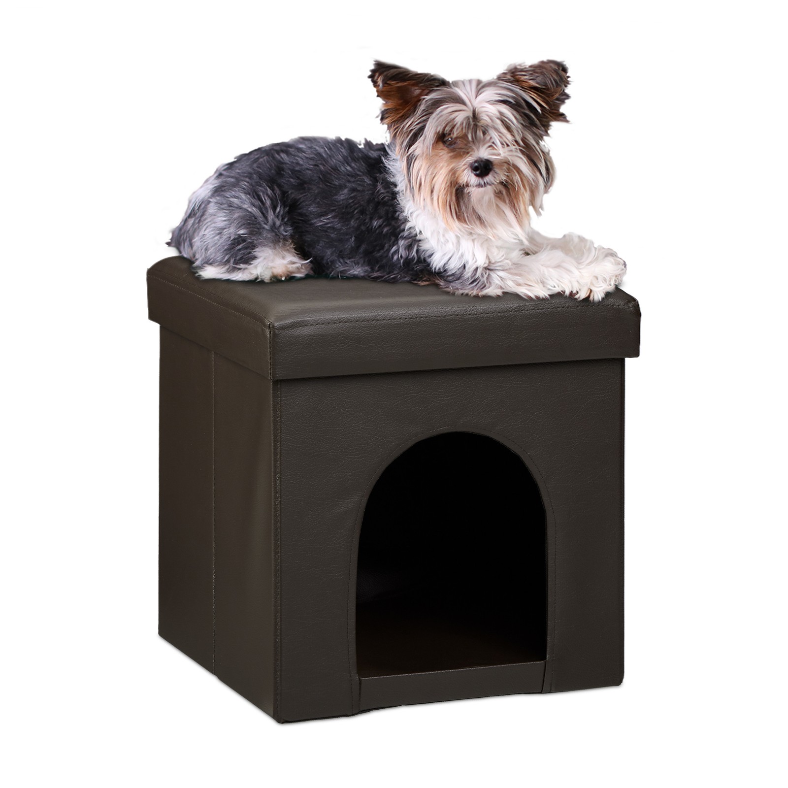 Set da 2 accessori per cani con sgabello e ciotole foto 3