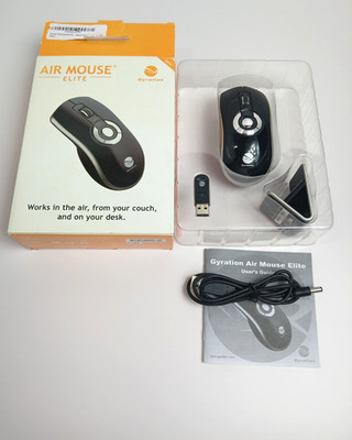 Gyration Air Mouse Elite Wireless Rechargeable Mouse GYM5600NA