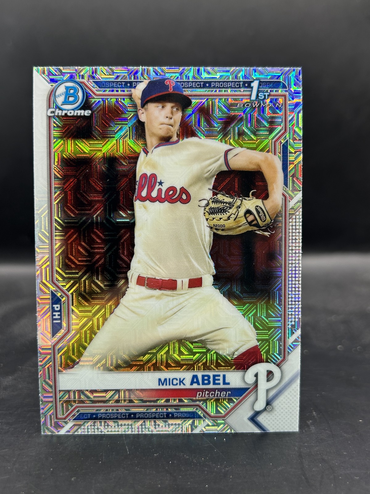 2021 Bowman #BCP-42 Mick Abel Chrome Prospects Mojo Refractor