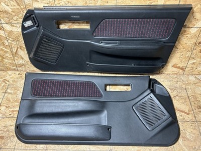 JDM 88-91 HONDA CRX EF8 CIVIC HB EF9 OEM POWERED RED BLACK DOOR