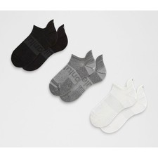 Lululemon Power Stride No-Show Socks 3 Pack Active Heel Grip