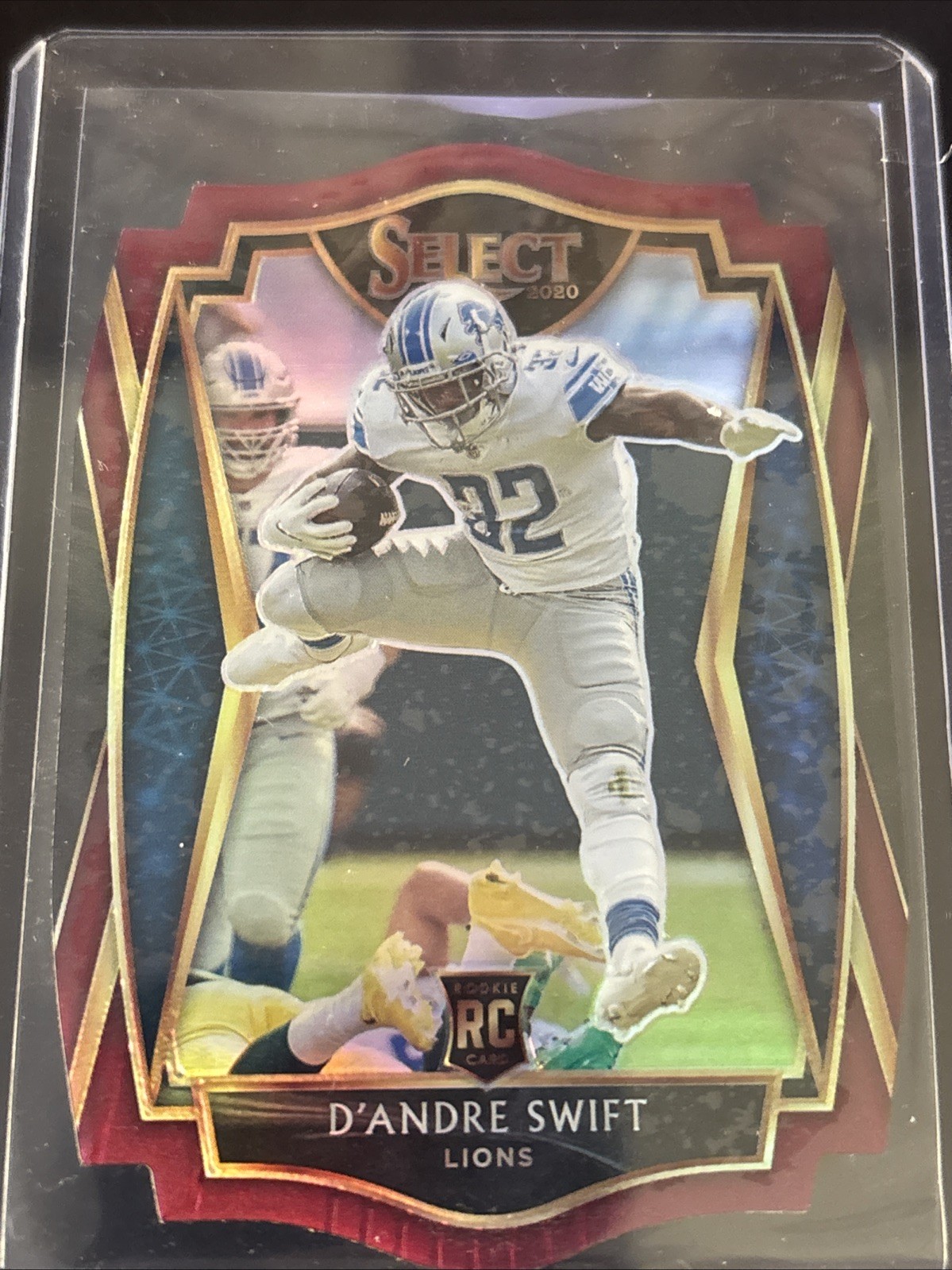 2020 Select - Premier Level D'Andre Swift Rookie Red Prizm Die-Cut