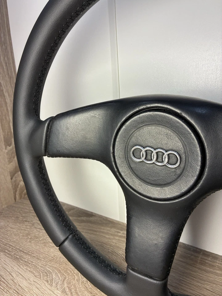 Volante Audi Nardi raro S2 S4 90 200 C4 C3 couro novo - Imagem 4 de 4