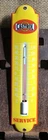 VINTAGE MOBILOIL GARGOYLE 12” PORCELAIN THERMOMETER GAS OIL SIGN WORKS!