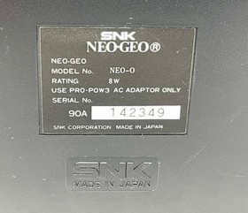 Neo Geo AES Console SNK All included & Rom Cartridge (FATAL FURY SP) Tested