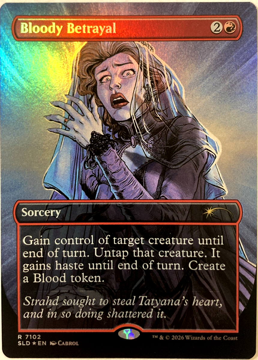 MTG Bloody Betrayal (Foil) Secret Lair D&D: Strahd's Descent 7102
