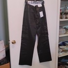 Vervet Blue Women's Black Dark Wash High Rise Cargo Dad Jeans Stretch 31 — photo 4
