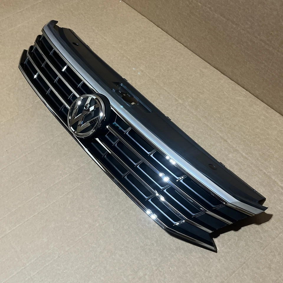 NEW for 2016-2019 VW PASSAT Front Bumper Upper Grille Assembly & Emblem - Image 3 of 4