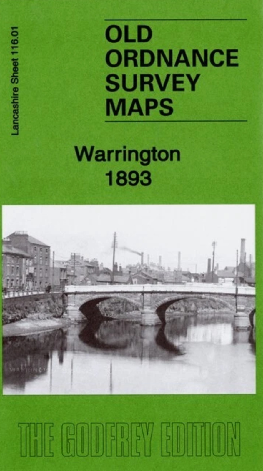 MAP OF Warrington 1893 Lancashire Sheet 116.01 NEW 9781787212749
