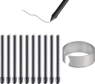10 Stück Ersatzspitzen für Wacom Pro Pen 2/Slim/3D&Classic Pen, Schwarz