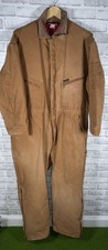 VTG Dickies Quilted Lined Insulated Duck Canvas Coveralls Talon Zip 46/48
