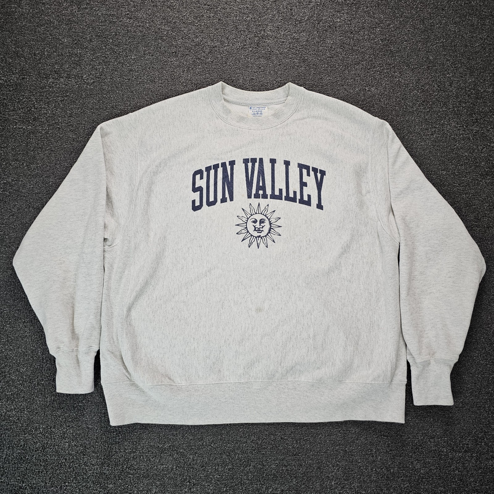 Vintage Champion Reverse Weave Sweatshirt XL Sun Valley Ski Idaho Crewneck Y2k