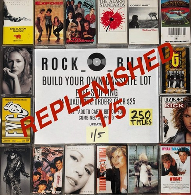 #ad #ad ALL $5 80#x27;s 90#x27;s ROCK POP BUY 5 amp; GET FREE SHIPPING BUILD YOUR CASSETTE TAPE LOT $5.00