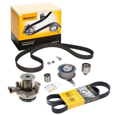 CONTI Zahnriemensatz WAPU + 6PK1090 Riemen für MAN TGE VW CRAFTER T6 2.0 TDI