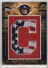 2010 Topps Jumbo Packs Manufactured Hat Logo Relic 5/99 Matt LaPorta 0l2