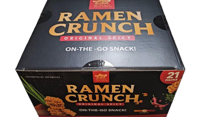 Ramen Crunch Original Spicy, On-The-Go Snack - 20 Packs.