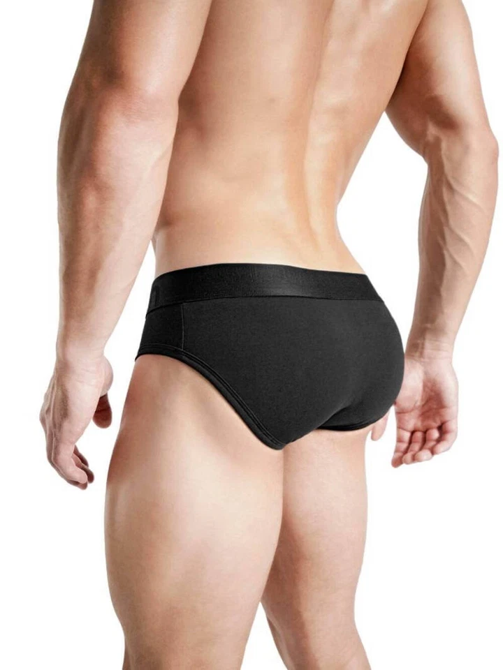 Calzoncillo acolchado remodelador de trasero Rounderbum para hombre. Negro, azul marino, gris Foto 2 de 4