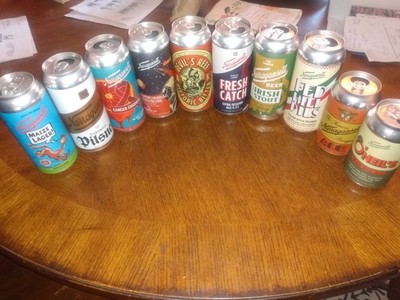 10 Different Narragansett Brewery Empty Beer Cans # 13 (Used).