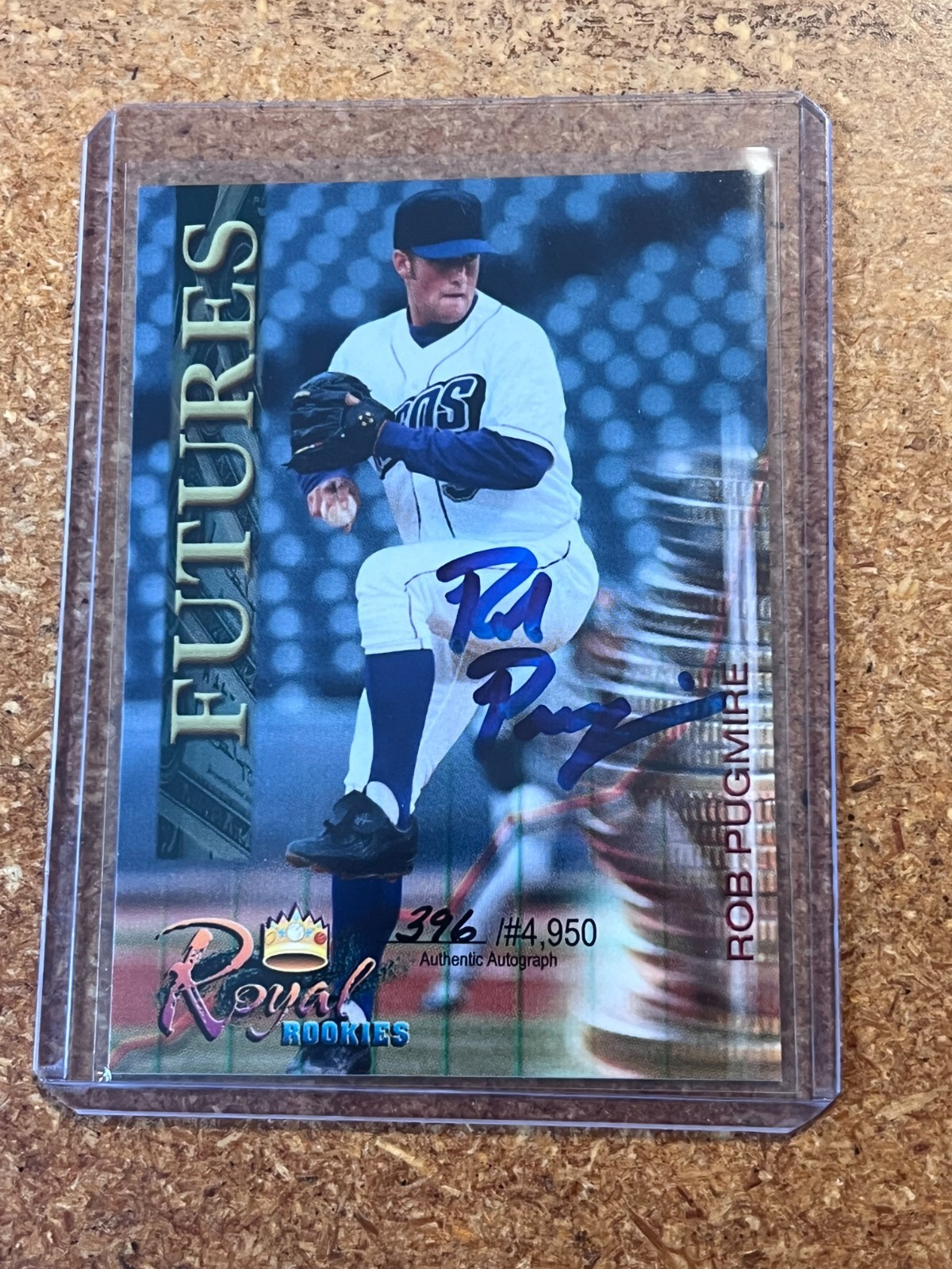 2000 Royal Rookies Futures # 15 Rob Pugmire 396/4950 Autograph