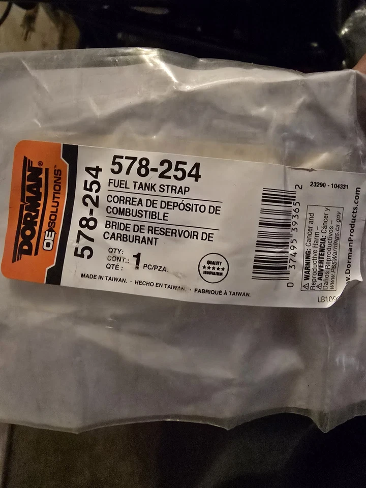 Correias Dorman 578-254 para tanque de combustível para 99-10 Volkswagen Beetle Golf Jetta - Imagem 4 de 4
