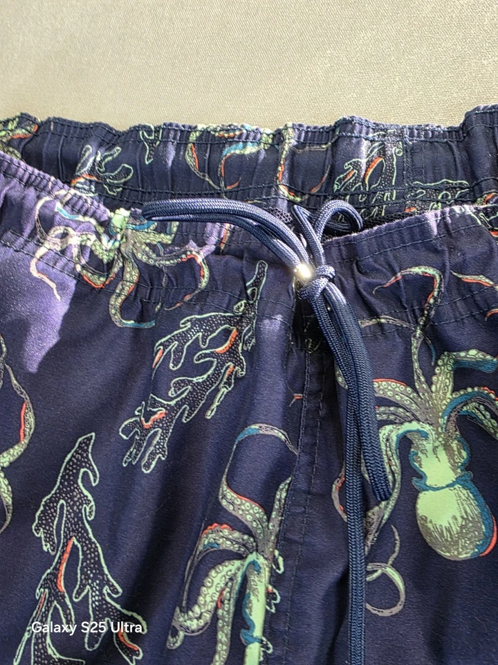 Bañador Lands End para hombre XL azul marino pulpo AOP resort playa vacaciones náutico Foto 3 de 4