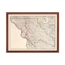 Mapa antiguo de San Luis Obispo, CA 1935 - De colección San Luis Obisp
