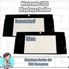 Nintendo 3DS  Displayglas Scheibe für oberes Display - Kunstoff oder Glas - Neu