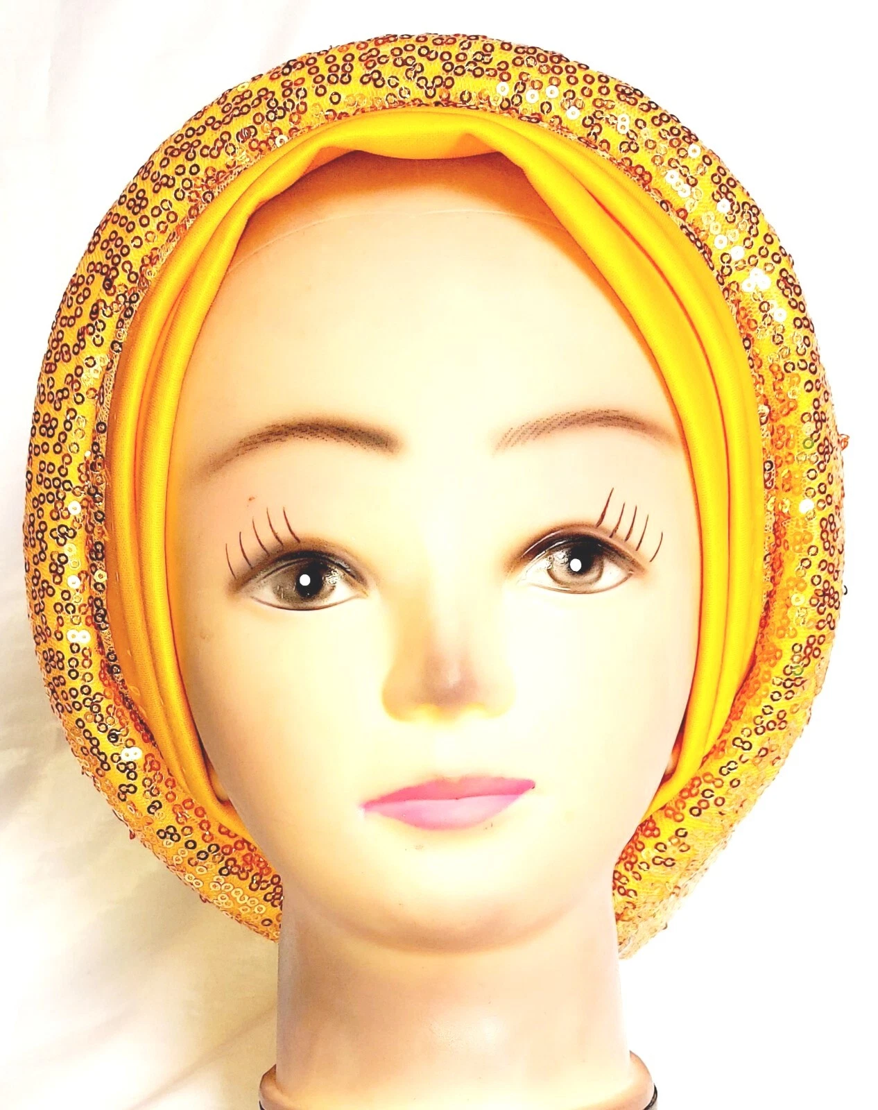 Premium Sequin turban cap, auto gele women fashion turban, African autogele