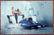 1995 PICO AMERICAN DREAM - DAVE VILLWOCK hydroplane boat SIGNED poster
