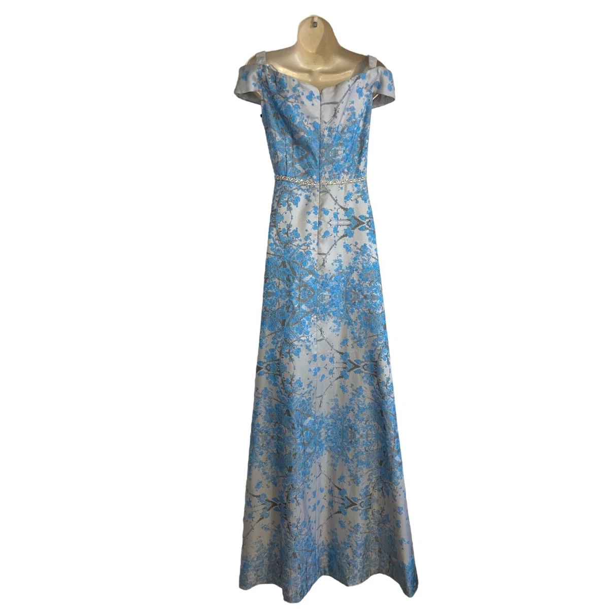 Adrianna papell floral jacquard ball sale gown