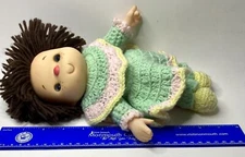 Ice Cream Doll Face- Lemon Lime Aid Layered Dress Vintage