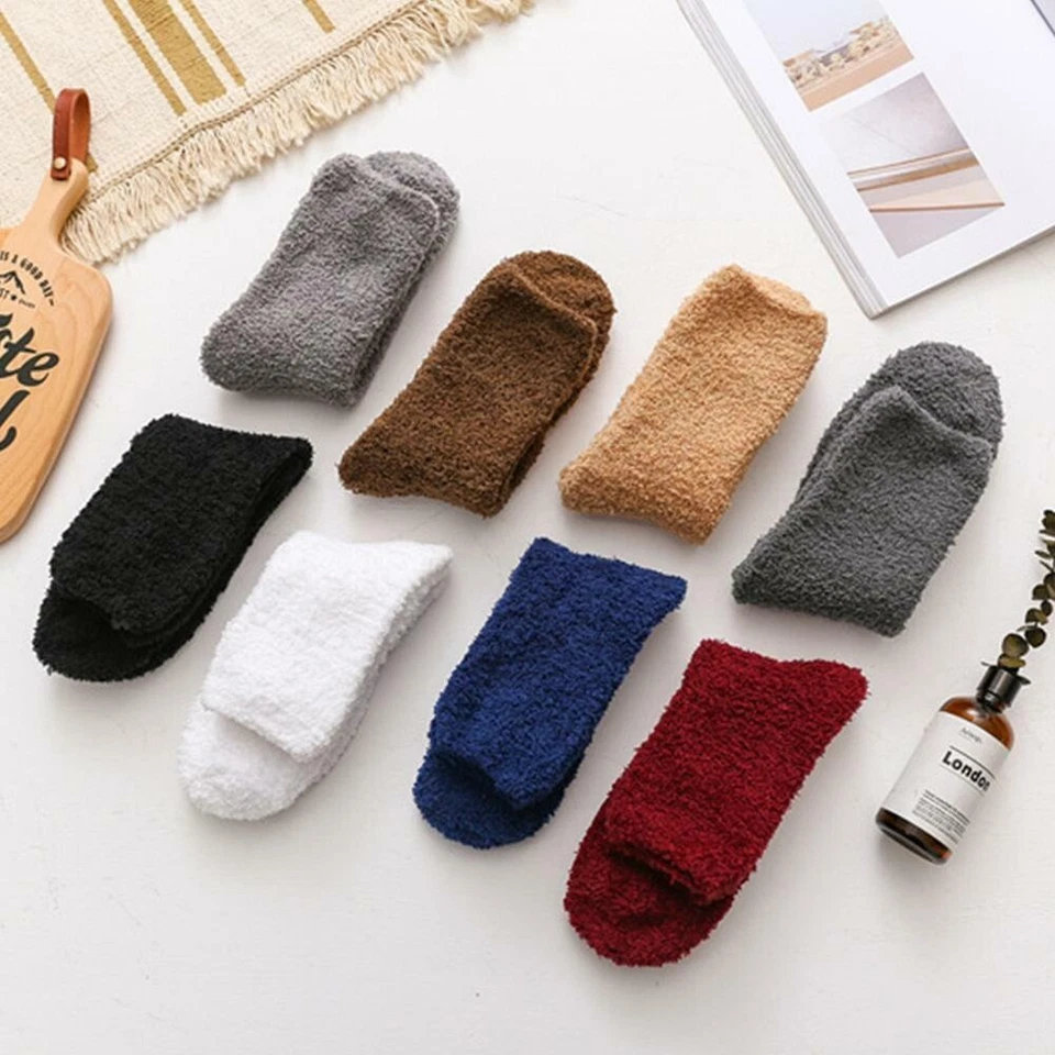 Женщин мужчин мягкий зимний теплый пушистый флис носки гостиной/кровать носок подарок hot. - Изображение 4 из 4