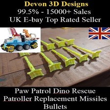 Paw Patrol Dino Patroller Replacement Missiles Bullets x5 x10