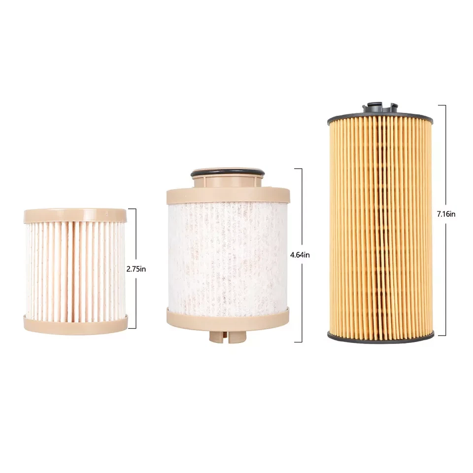 10套Powerstroke柴油机油燃料过滤器适用于03-07福特6.0L套件FD4616 FL2016 — 第 2/4 张图片