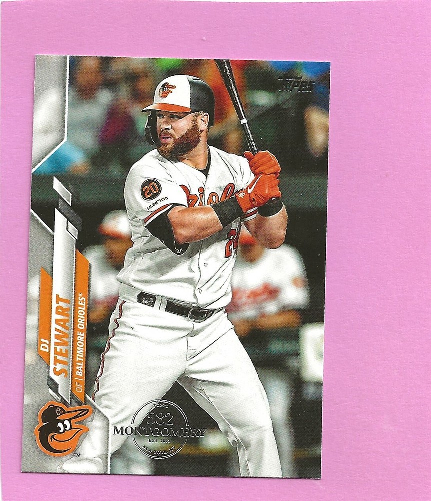 2020 Topps 582 Montgomery Club Foil Stamp #353 DJ Stewart Baltimore Orioles
