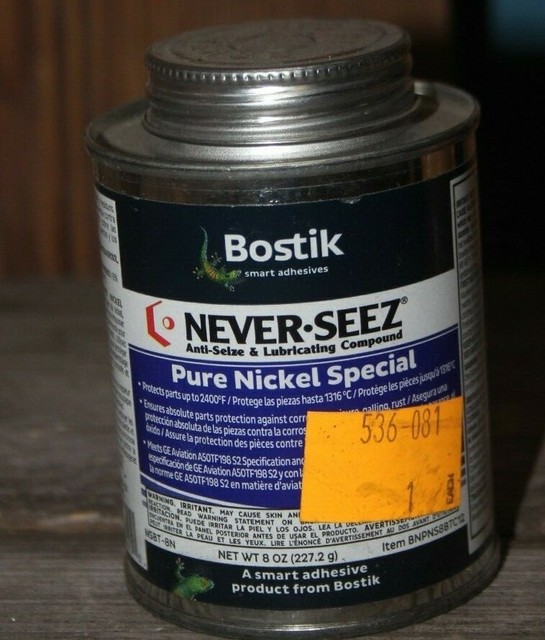 NeverSeez Pure Nickel Special Compounds 8 Oz Brush Top Can Nsbt8n for