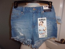 REWASH High Rise Denim Cutoff Shorts Size 1 NEW