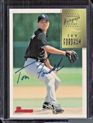 1997 Bowman Certified Autograph Issue Blue Ink #CA26 Tom Forham - White Sox MINT