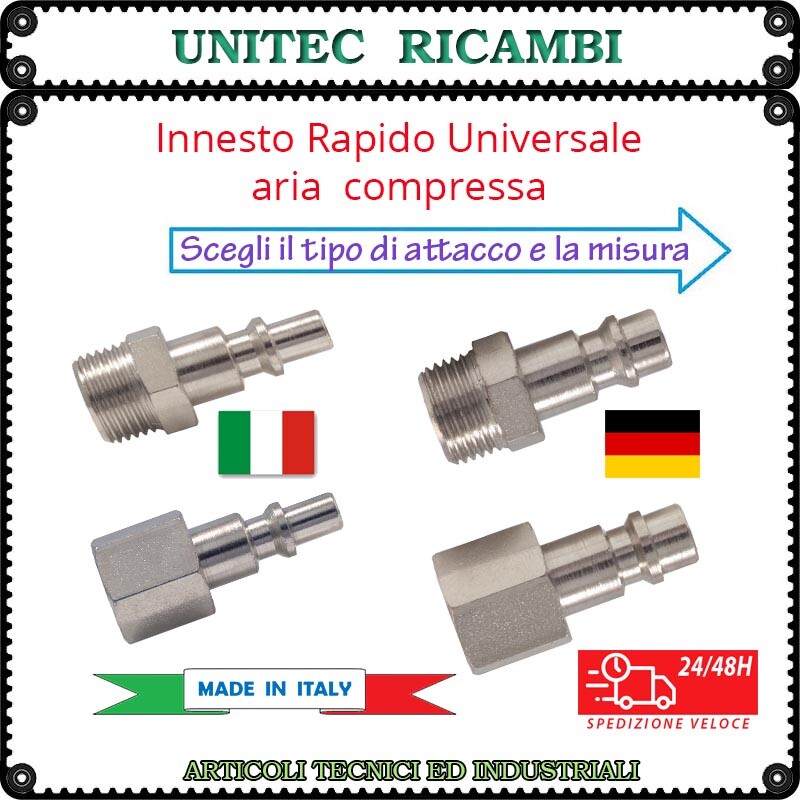 NUZAMAS Set Raccordi Rapidi Maschio/Femmina 3/8" Per Idropulitrice, Ottone E Acciaio, Pressione Max 5000 PSI - 3