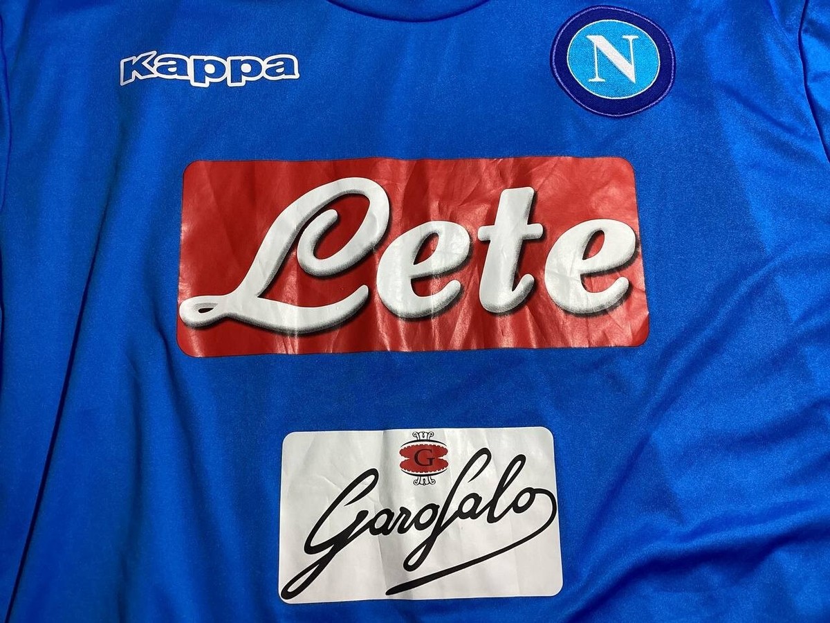 SSC NAPOLI 2016 2017 Home Football Shirt Soccer Jersey Kappa Sz XL