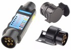 7 PIN & 13 PIN TRAILER CABLE WIRING PLUG & SOCKET TESTER SET (3 PIECE KIT)