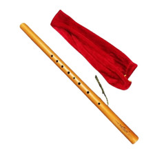 Thai Flute Tosakan Key Bb Music Brown Clear Sound Quality Beginners Free Bag