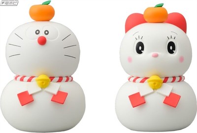Collectibles Animation Art Characters Ensky Doraemon Dorami Chan Kagami Mochi Style Limited Figure Set Large Pedestal