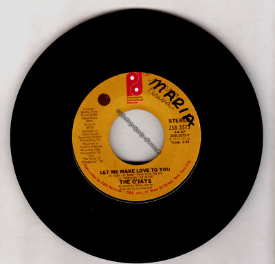 The O'Jays: Let Me Make Love To You / Survival (1975 45rpm #ZS8 3573) Good+ Cond