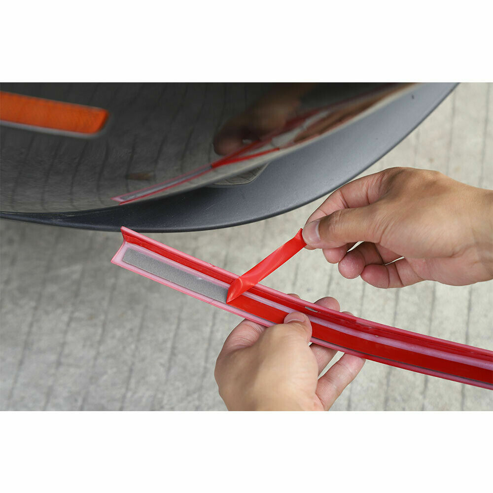 Front Bumper Lip Spoiler Cover For Dodge Challenger 2015-2022 SXT – Red ABS Deflector (2-Piece Set)