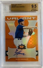 2018 Leaf Valiant Nico Hoerner Prospect Orange Auto #17/35 BGS 9.5/10 Nice!