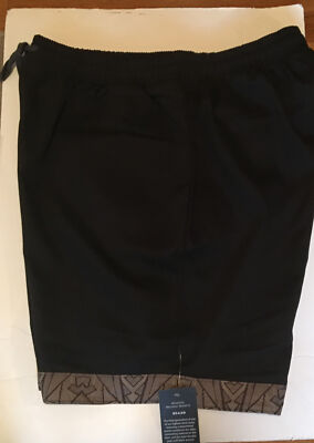Men s Shorts Size 48 Big and Tall Brown Black printed 2 Pairs By Winston Box NWT
