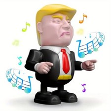Dancing Trump Robot Musical Black Tie Suit No...