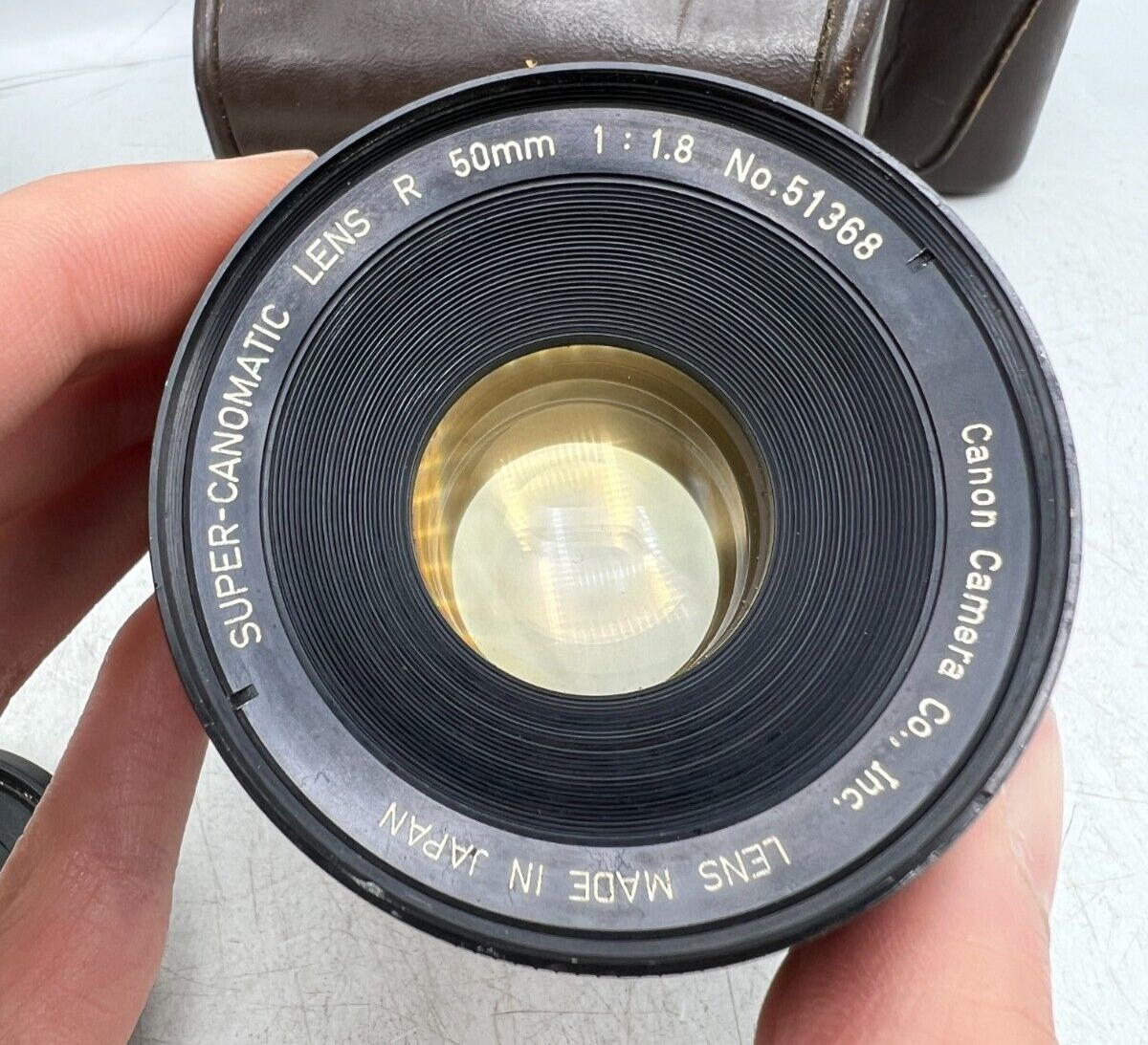 Canon Canonflex R2000 35mm SLR Film Camera w/ R 50mm f1.8 / Case